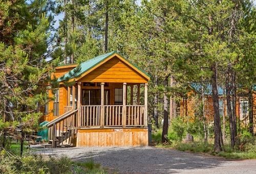Bend-Sunriver Camping Resort Studio Cabin 6 エクステリア 写真